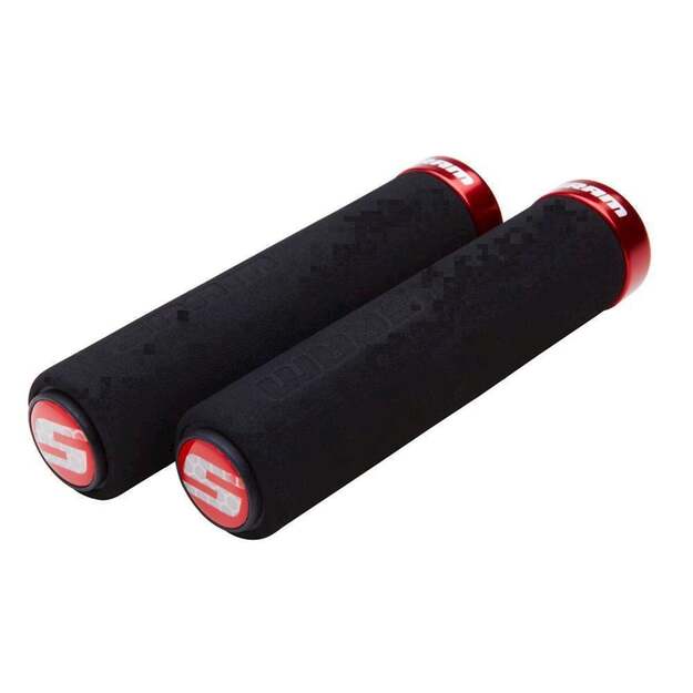 Vairo rankenėlės SRAM SRAM LOCKING GRIPS FOAM 129 BLK/RED