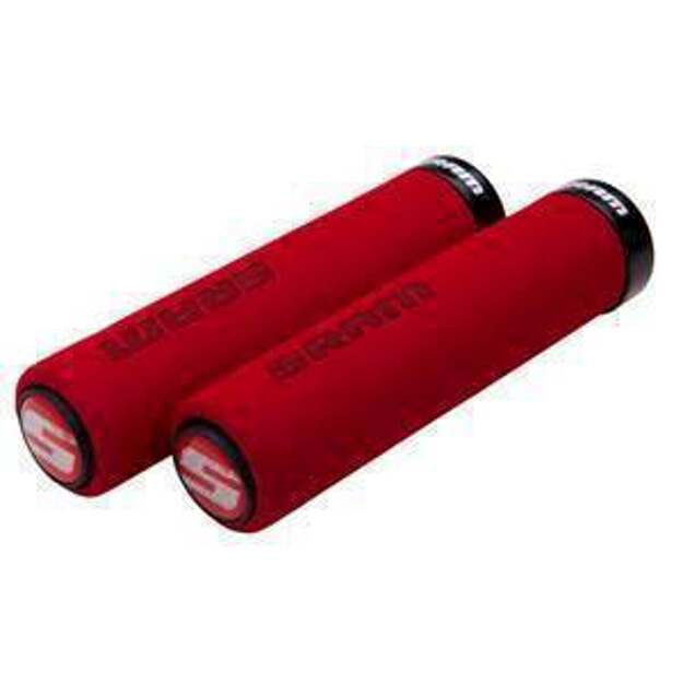 Vairo rankenėlės SRAM SRAM LOCKING GRIPS FOAM 129 RED/BLK