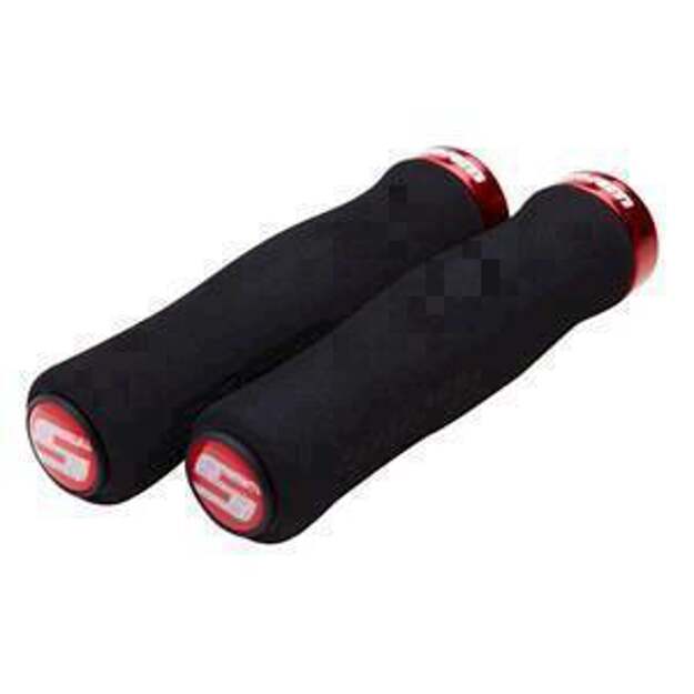 Vairo rankenėlės SRAM SRAM LOCKING GRIPS FOAM CONT 129 BLK/RED