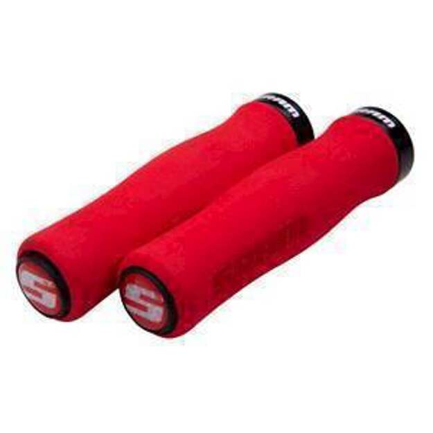 Vairo rankenėlės SRAM SRAM LOCKING GRIPS FOAM CONT 129 RED/BLK