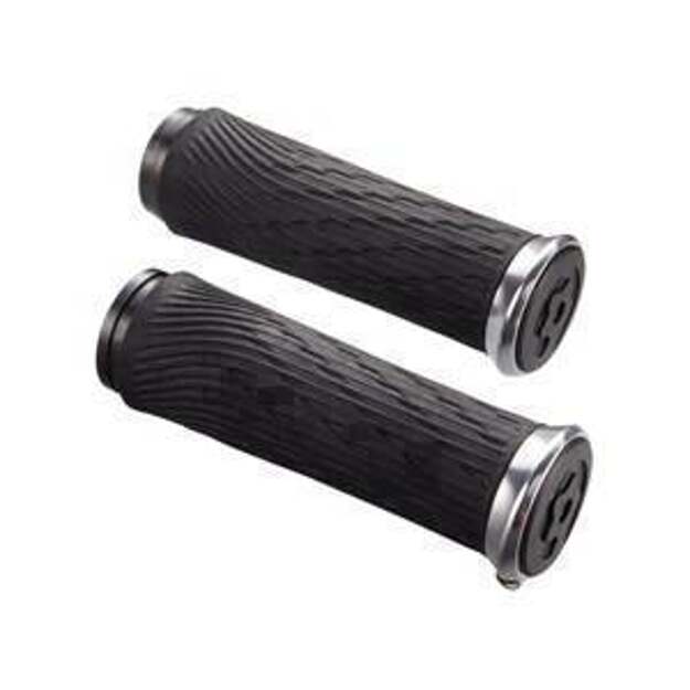 Vairo rankenėlės SRAM LOCKING GRIPS GS INTEGRATED 100MM SLVCLP