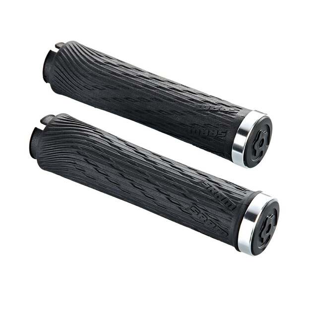 Vairo rankenėlės SRAM LOCKING GRIPS GS FULL LENGTH122MM SLVCLP