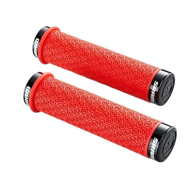 Vairo rankenėlės SRAM LOCKING GRIPS DH SRAM SILICONE RED