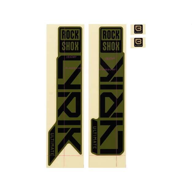 11.4018.105.061 - ROCKSHOX AM DECAL LYK ULT 27/29 GBLK/GGRN