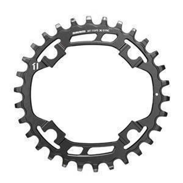 Priekinė žvaigždė SRAM CRING X-SYNC STEEL 11S 30T 94 BLK