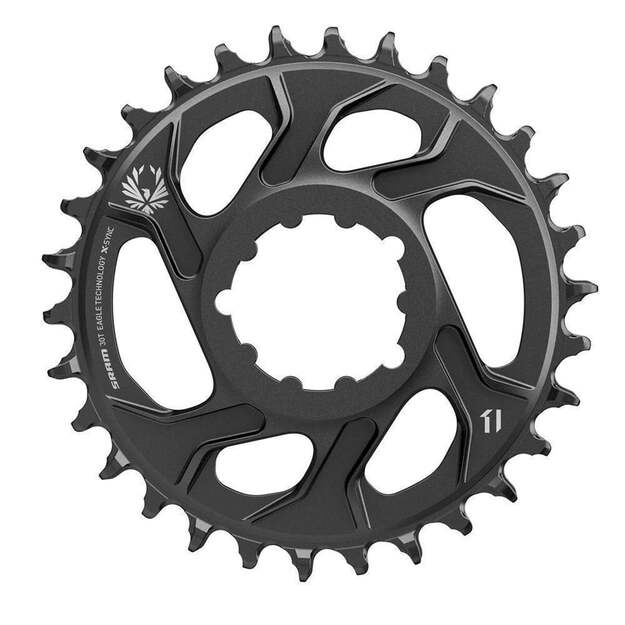 Priekinė žvaigždė SRAM CR X-SYNC ST EAGLE 30T DM 6 OFFSET BLK