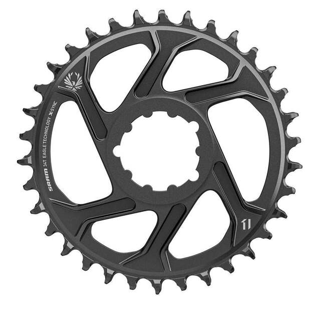 Priekinė žvaigždė SRAM CR X-SYNC ST EAGLE 34T DM 6 OFFSET BLK