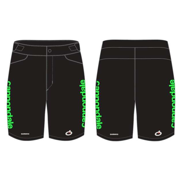 Šortai CANNONDALE CFR REPLICA CANNONDALE MTB SHORTS BLACK