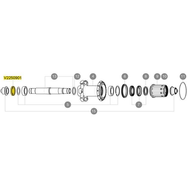 MAVIC KIT ID360 HUB BOLT UB SMALL (V2250901)