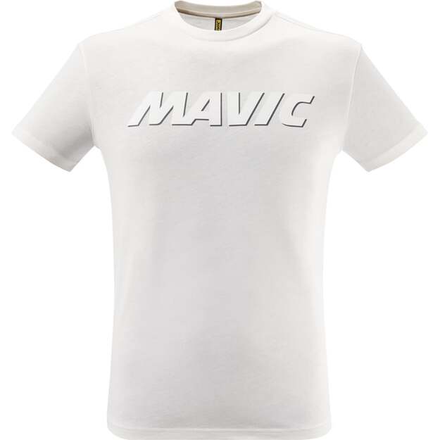 Marškinėliai MAVIC SHORT SLEEVE TEE CORPORATE LOGO OFF-WHITE (T000213)