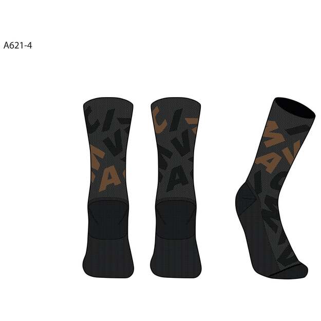 MAVIC SOCK AKSIUM GRAPHIC BLACK BRONZE (G000277)