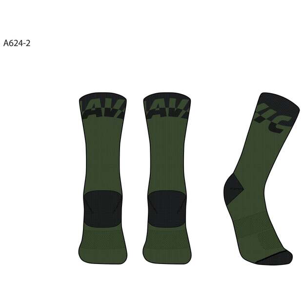 MAVIC SOCK DEEMAX ARMY GREEN BLACK (G000270)