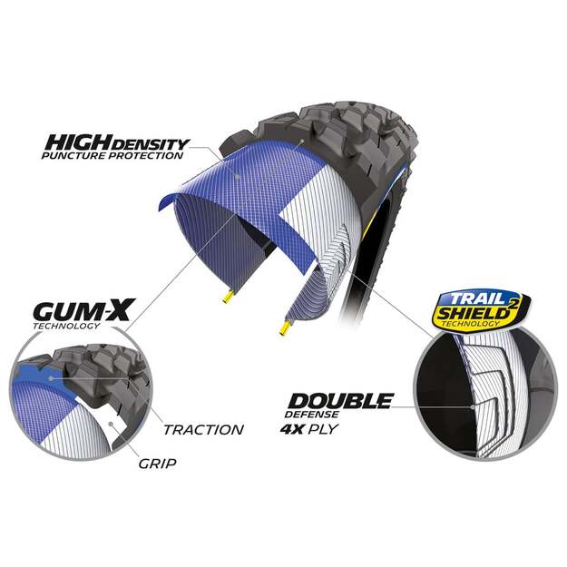 MICHELIN TIRE FORCE AM2 27,5X2.60 COMPETITION LINE KEVLAR TS TLR (225281) 2