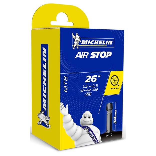 MICHELIN TUBE AIR STOP AUTO-SV 48MM 26X1.85/2.4 (191666)