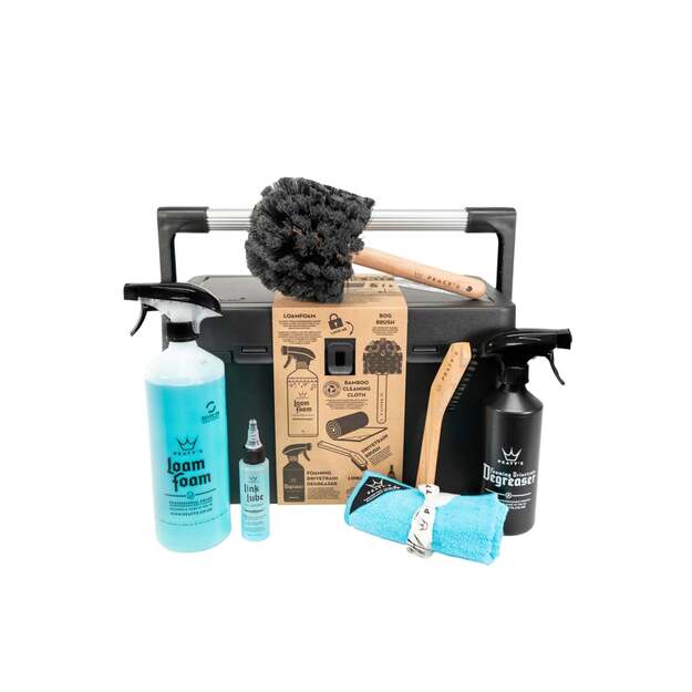 Pilnas dviračio valymo ir priežiūros rinkinys PEATY S COMPLETE BICYCLE CLEANING KIT - DRY LUBE (PKT-CBC-1D)