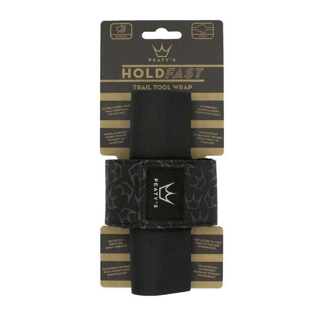 Tvirtinimo juosta PEATY S HOLDFAST TRAIL TOOL WRAP - NIGHTRIDER BLACK (PHF-TTW-NRB-25)