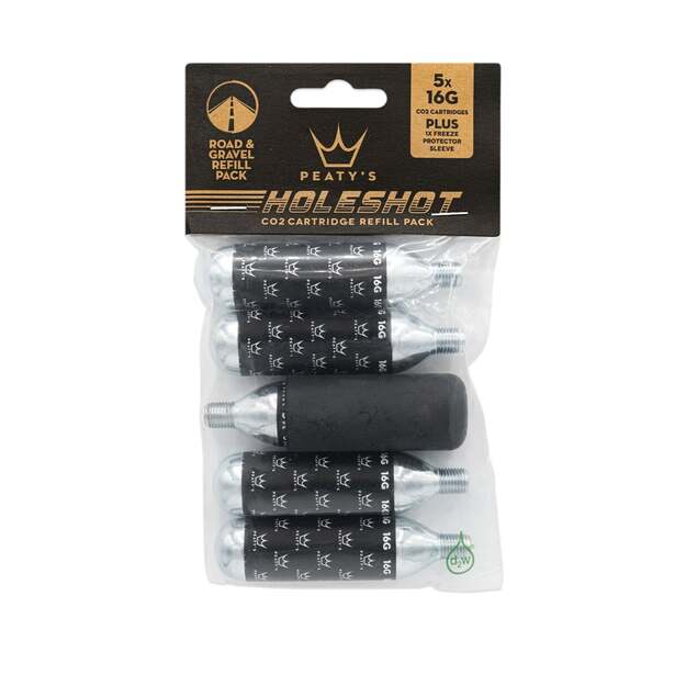 CO2 pompa PEATY S HOLESHOT CO2 CARTRIDGE REFILL PACK - ROAD & GRAVEL (16G) (PPR-CO2-REF-RAG-12)