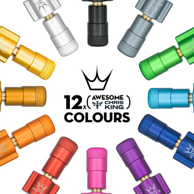 CO2 pompa PEATY S HOLESHOT CO2 TYRE INFLATOR - 6X 16G // 6X 25G - 12 COLOURS MIXED (PPR-HTI-MIX-48) 6