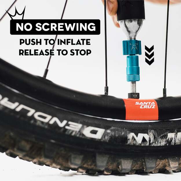 CO2 pompa PEATY S HOLESHOT CO2 TYRE INFLATOR - 6X 16G // 6X 25G - 12 COLOURS MIXED (PPR-HTI-MIX-48) 3