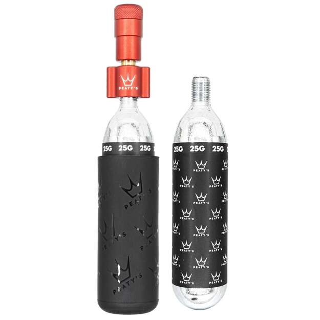 CO2 pompa PEATY S HOLESHOT CO2 TYRE INFLATOR - MTB (25G) - RED (PPR-HTI-MTB-RED-12)