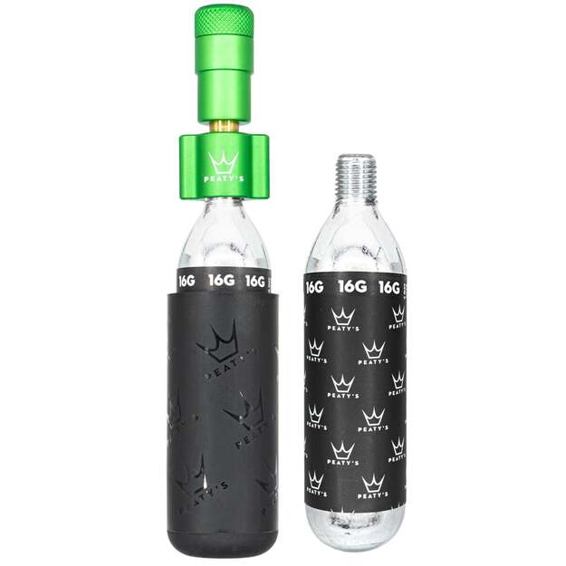 CO2 pompa PEATY S HOLESHOT CO2 TYRE INFLATOR - ROAD & GRAVEL (16G) - EMERALD (PPR-HTI-RAG-EMR-12)