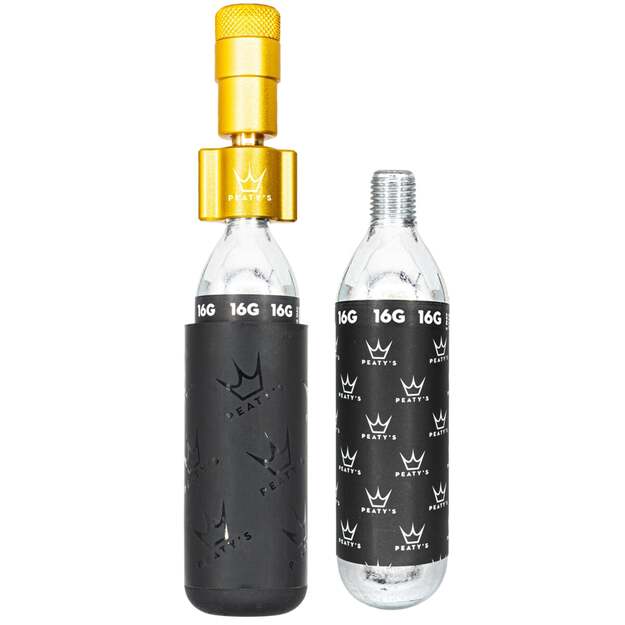 CO2 pompa PEATY S HOLESHOT CO2 TYRE INFLATOR - ROAD & GRAVEL (16G) - GOLD (PPR-HTI-RAG-GLD-12)