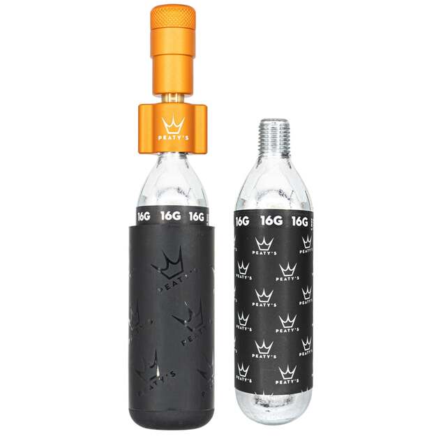 CO2 pompa PEATY S HOLESHOT CO2 TYRE INFLATOR - ROAD & GRAVEL (16G) - MANGO (PPR-HTI-RAG-MNG-12)