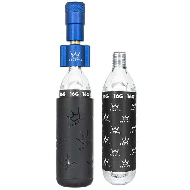 CO2 pompa PEATY S HOLESHOT CO2 TYRE INFLATOR - ROAD & GRAVEL (16G) - NAVY (PPR-HTI-RAG-NVY-12)
