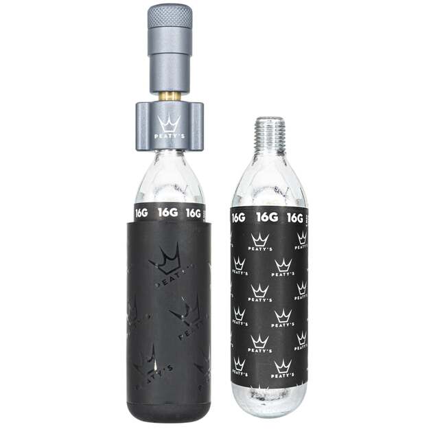 CO2 pompa PEATY S HOLESHOT CO2 TYRE INFLATOR - ROAD & GRAVEL (16G) - SLATE (PPR-HTI-RAG-SLT-12)