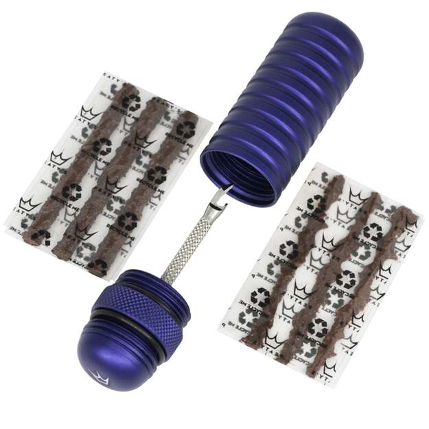 Bekamerinės sistemos remonto komplektas PEATY S HOLESHOT TUBELESS PUNCTURE PLUGGER KIT - NAVY (PPR-TPP-NVY-12)