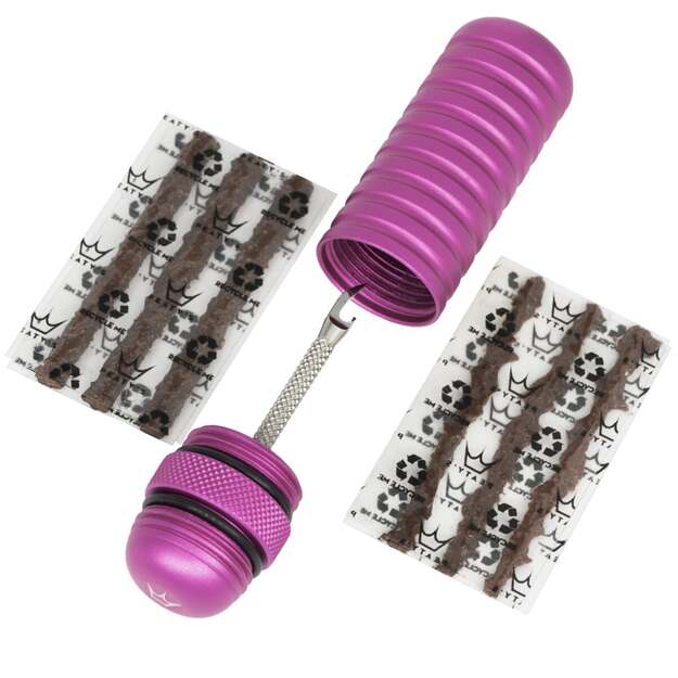 Bekamerinės sistemos remonto komplektas PEATY S HOLESHOT TUBELESS PUNCTURE PLUGGER KIT - PUNCH (PPR-TPP-PUN-12)