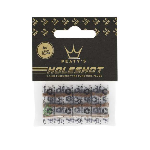Bekamerinių sistemų sandarinimo guma  PEATY S HOLESHOT TUBELESS PUNCTURE PLUGGER REFILL PACK (6X 1.5MM) (PPR-TPP-RP1-12)