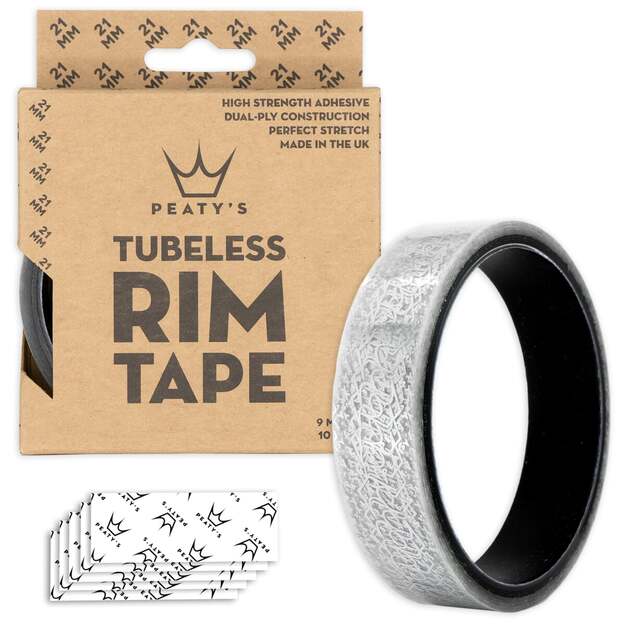 Bekamerinių ratlankių juosta PEATY S RIMJOB RIM TAPE 21 MM - 9 METER ROLL (PRJ9M21-6)
