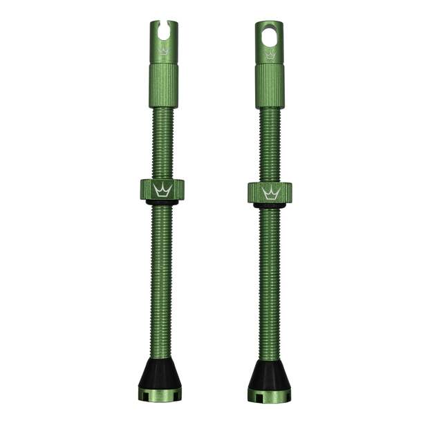 Bekameriniai ventiliai PEATY S X CHRIS KING (MK2) EMERALD TUBELESS VALVES - 80MM (PTV2-80-EMR-12)