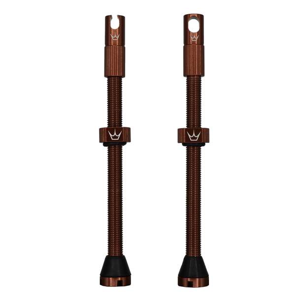 Bekameriniai ventiliai PEATY S X CHRIS KING (MK2) RED TUBELESS VALVES - 80MM (PTV2-80-RED-12)