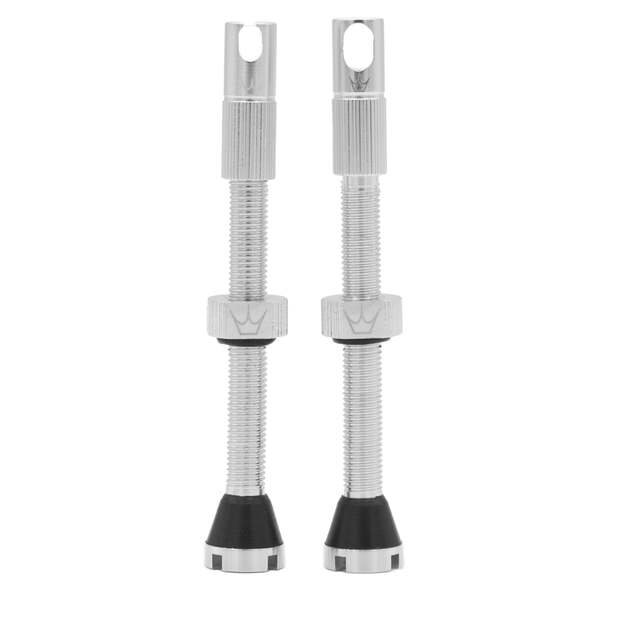 Bekamerinės sistemos ventiliai PEATY S X CHRIS KING (MK2) SILVER TUBELESS VALVES 60MM (PTV2-60-SIL-12)