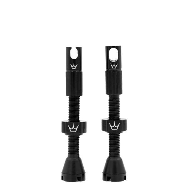Bekamerinės sistemos ventiliai PEATY S X CHRIS KING (MK2) TUBELESS VALVES - 42MM / BLACK WORKSHOP PACK (26 PCS) (PTV2-42-BLK-W26)
