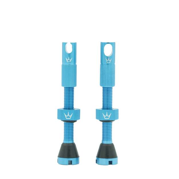 Bekamerinės sistemos ventiliai PEATY S X CHRIS KING (MK2) TURQUOISE TUBELESS VALVES 42MM (PTV2-42-TRQ-12)