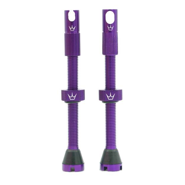Bekamerinės sistemos ventiliai PEATY S X CHRIS KING (MK2) VIOLET TUBELESS VALVES 60MM (PTV2-60-VLT-12)