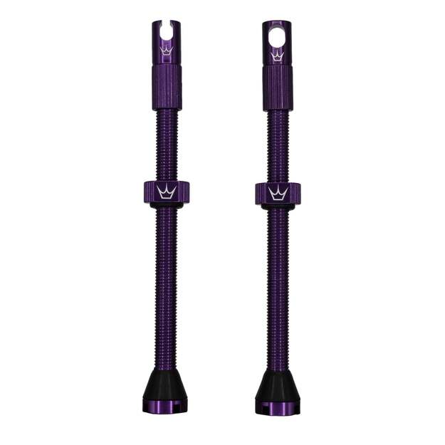 Bekameriniai ventiliai PEATY S X CHRIS KING (MK2) VIOLET TUBELESS VALVES - 80MM (PTV2-80-VLT-12)