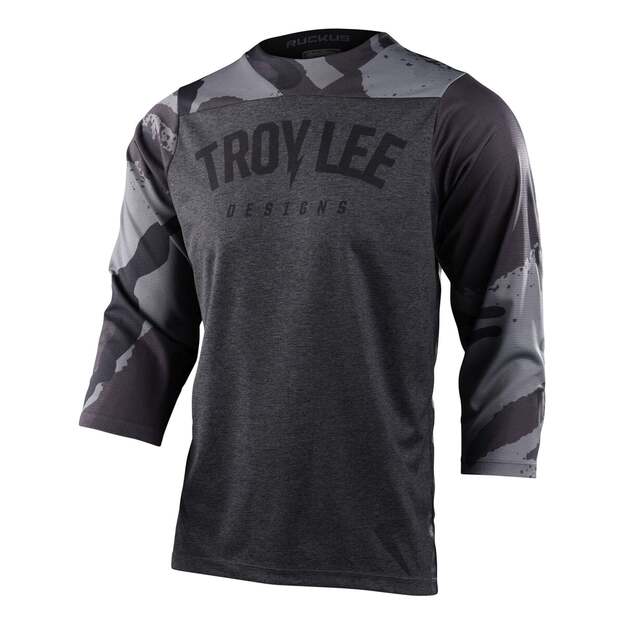Marškinėliai TLD 3/4 JERSEY RUCKUS CAMBER CAMO BLACK HEATHER (31888800)