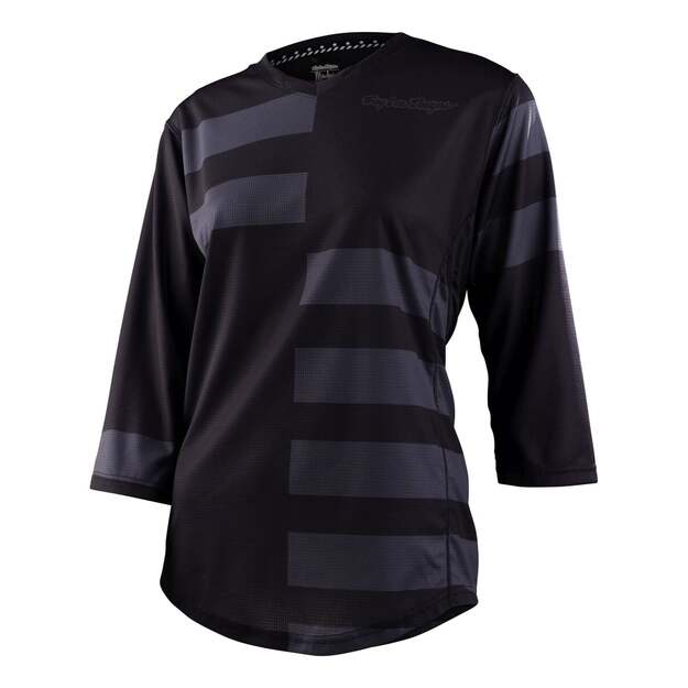 Marškinėliai TLD WOMENS 3/4 JERSEY MISCHIEF SPLIT STRIPE BLACK (35995700)