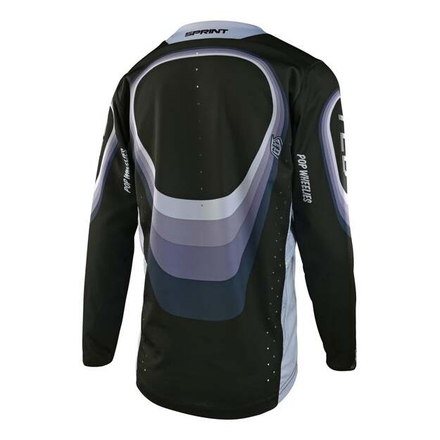 Marškinėliai TLD YOUTH LS JERSEY SPRINT REVERB BLACK (32400101) 1