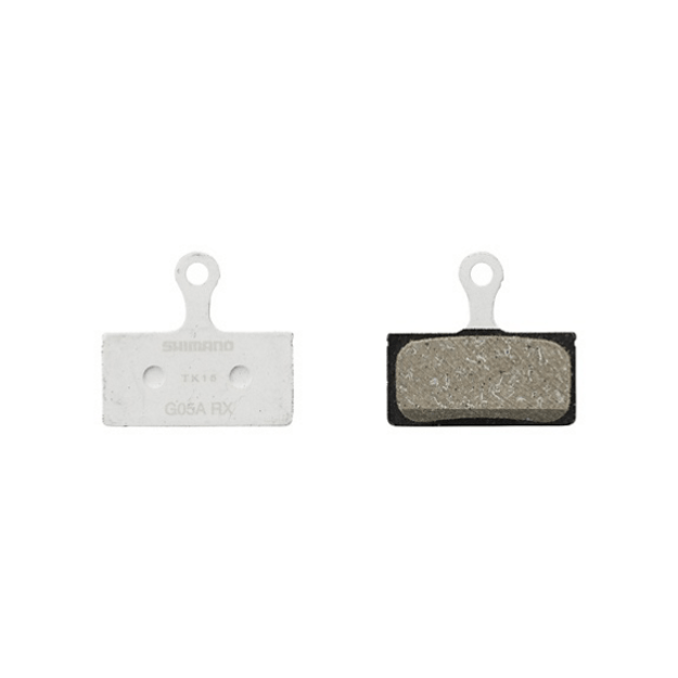 Diskinių stabdžių kaladėlės Shimano G05A Resin pad and spring with split pin