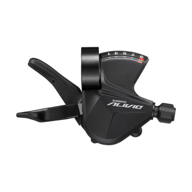 Pavarų perjungimo rankenėlė SHIMANO ALIVIO Shifter SL-M3100-R 9-speed RAPIDFIRE PLUS Clamp band With optical gear display